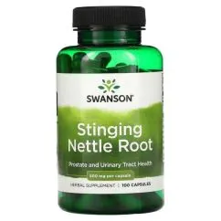 Натуральна добавка Swanson Stinging Nettle Root 500 мг 100 капсул (100-69-1073168-20)