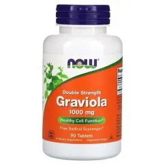 Натуральна добавка Now Foods Graviola 1000 мг 90 таб (2022-10-2066)