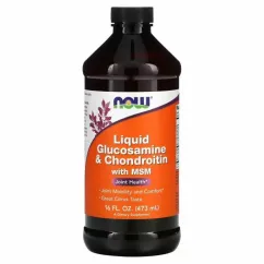 Хондропротектор Now Foods Liguid Glucosamine Chondroitin with MSM 473 мл (2022-10-1356)
