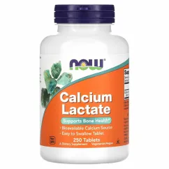 Мінерали Now Foods Calcium Lactate 250 таб (2022-10-2580)
