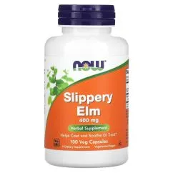Натуральна добавка Now Foods Slippery Elm 400 мг 100 капсул (2022-10-0117)
