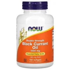 Натуральна добавка Now Foods Black Currant Oil 1000 мг 100 капсул (2022-10-2368)