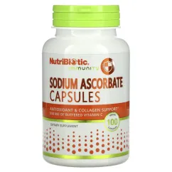 Вітамін NutriBiotic Sodium Ascorbate 100 капсул (2022-10-3007)