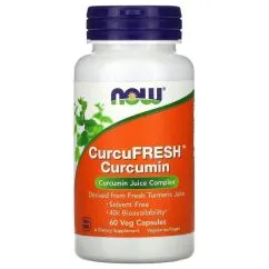 Натуральна добавка Now Foods CurcuFRESH™ Curcumin 500 мг 60 капсул (2022-10-2657)