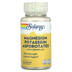 Витамины Solaray Magnesium & Potassium Asporotate 60 капсул (2022-10-1022)