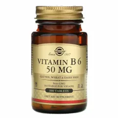 Вітамін B6 Solgar 50 мг 100 таб (2022-10-1547)