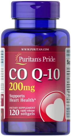 Вітаміни Puritan's Pride CO Q-10 200 мг 120 капсул (2022-09-0129)