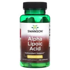 Натуральная добавка Swanson Alpha Lipoic Acide 600 мг 60 капсул (100-58-6763343-20)