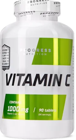 Вітамін C Progress Nutrition 1000 мг 90 капсул (24555)