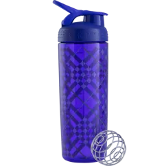 Шейкер Blender Bottle Sleek з кулькою 820 мл (Purple Tratan Plaid)