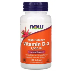Витамины Now Foods Vitamin D3 1000 ME 180 жевательных таб Фруктовый (733739003577)