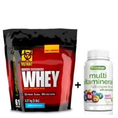 Вітаміни Mutant Whey 2270 г + Quamtrax Multi Vitamineral 60 гель