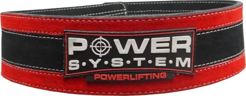 Пояс для тяжелой атлетики Power System PS-3840 Black/Red S/M (8595713103329) - фото №3