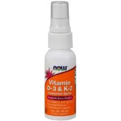 Витамины Now Foods Спрей Vitamin D-3&K-2 1000 МЕ 59 мл