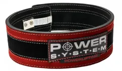 Пояс для тяжелой атлетики Power System PS-3840 Black/Red S/M (8595713103329)