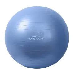 М'яч для фітнесу PowerPlay 4001 із насосом 65 см Blue (CN10648)