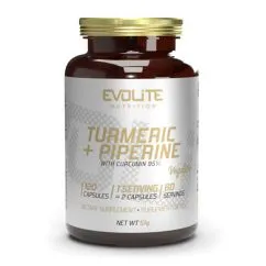 Натуральна добавка Evolite Nutrition Turmeric + Piperine 120 капсул (22247-01)