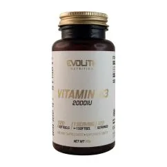 Вітаміни Evolite Nutrition Vitamin D3 2000 IU 120 капсул (22515-01)
