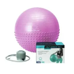 Мяч для фитнеса PowerPlay 4003 с насосом 75 см Light Purple (CN10687)