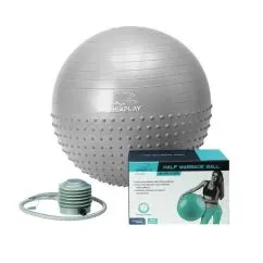 Мяч для фитнеса PowerPlay 4003 с насосом 65 см Light Grey (CN10683)
