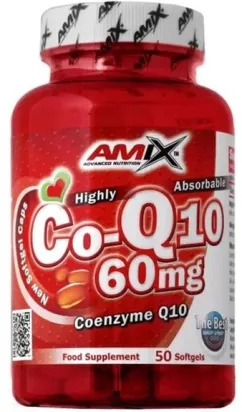 Витамины Amix Coenzyme Q10 60 мг 50 софт гель (8594046796086)