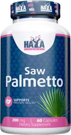 Натуральная добавка Haya Labs Saw Palmetto 200 мг 60 капс (853809007257)