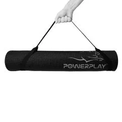 Коврик для йоги и фитнеса PowerPlay 4010 173x61x0.6 Black (CN10358)