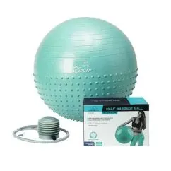 М'яч для фітнесу PowerPlay 4003 із насосом 65 см Green (CN10682)