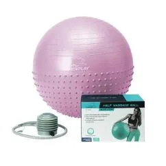 Мяч для фитнеса PowerPlay 4003 с насосом 65 см Violet (CN10685)