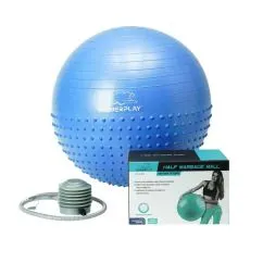 Мяч для фитнеса PowerPlay 4003 с насосом 65 см Lilac (CN10684)