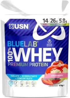 Протеїн USN Blue Lab 100% Whey Premium Protein 476 г strawberry (21991-03)