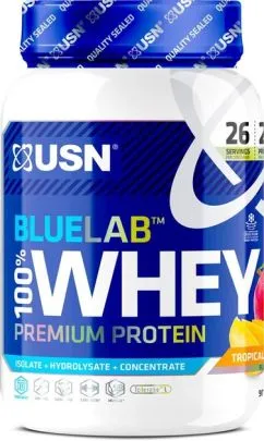 Протеїн USN Blue Lab 100% Whey Premium Protein 908 г tropical smoothie (21990-06)