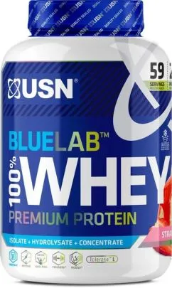 Протеин USN Blue Lab 100% Whey Premium Protein 2 кг клубника (21989-07)