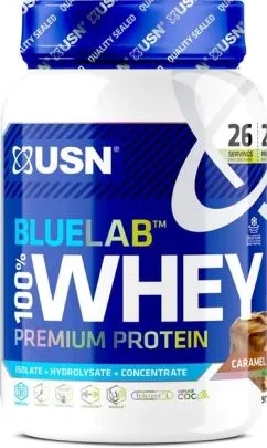 Протеїн USN Blue Lab 100% Whey Premium Protein 908 г caramel chocolate (21990-01)