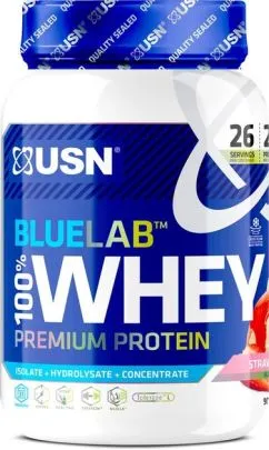 Протеин USN Blue Lab 100% Whey Premium Protein 908 г клубника (21990-05)
