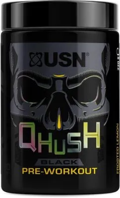 Передтренувальний комплекс USN Qhush Black Pre-workout 220 г frosted lemon (21987-03)