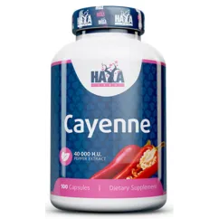 Натуральна добавка Haya Labs Cayenne Pepper Extract 40000 H.U. 100 капс (853809007028)