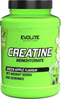 Креатин Evolite Nutrition Creatine Monohydrate 1 кг green apple (22161-04)