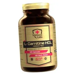 Жироспалювач Immune Labs L-Carnitine HCL + Green Tea 120 капсул (22344-01)