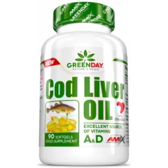 Витамины Amix GreenDay Cod Liver Oil 90 софт гель 12/2022 (8594060004884)