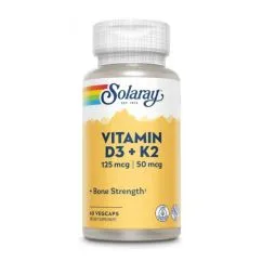 Витамины Solaray Vitamin D3+K2 60 капс (76280385847)