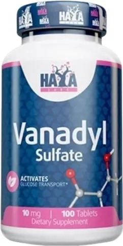 Натуральная добавка Haya Labs Vanadyl Sulfate 10 мг-100 таб (853809007639)