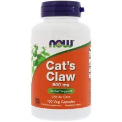 Натуральная добавка Now Foods Cat's Claw 500 мг 100 веган капс 10/2023 (733739046185)