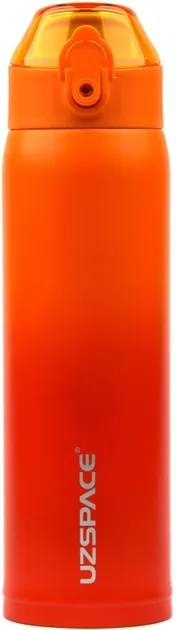Термочашка UZspace 4201 500 мл помаранчева із червоним (gradient) (6955482343661)