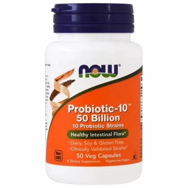 Пробіотик Now Foods Probiotic-10 50 Billion - 50 веган капс (733739029287)