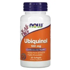 Натуральна добавка Now Foods Ubiquinol 100 mg 60 cофт гель 08/2023 (733739031426)