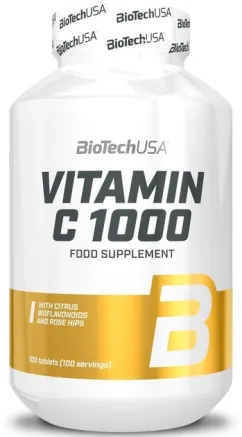 Вітаміни BiotechUSA VITAMIN C 1000 100 таб. (5999076218004)