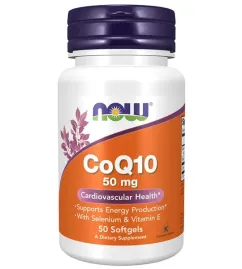 Витамины Now Foods CoQ10 50 мг + VIT E 50 софт гель (733739031921)