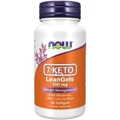 Стимулятор тестостерону Now Foods 7-Keto LeanGels 100 mg 60 капсул (733739030221)