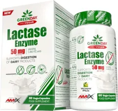 Натуральна добавка Amix GreenDay ProVegan Lactase Enzyme 60 веган капс (8594159534155)
